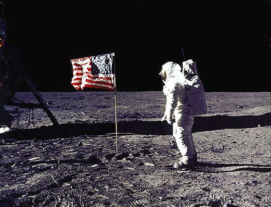 1969년 인류역사상 처음 달에 착륙한 아폴로 11호./NASA