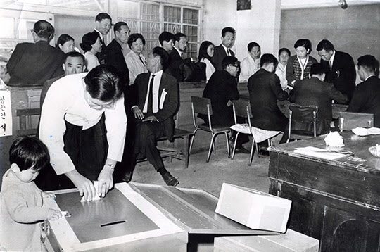 1969년 3선 개헌 국민투표 모습