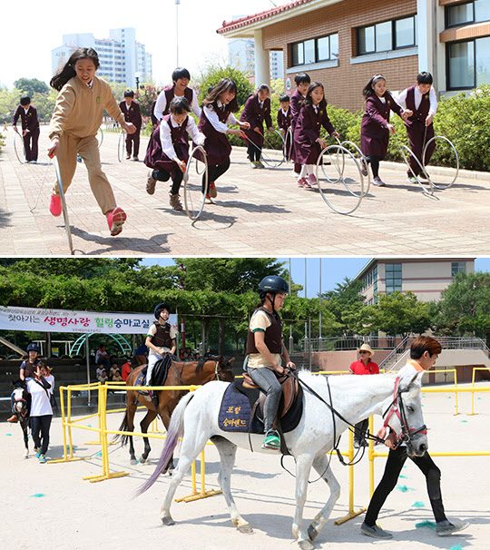광양의 포스코 학교 모습.