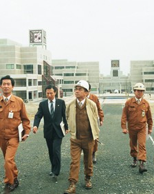 2단계 대학 공사현장 순시 (1987년 3월)